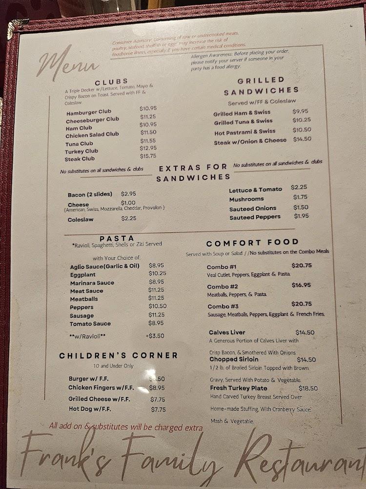 Frank's Restaurant Chicken Fingers